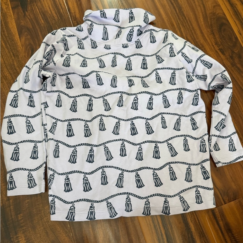 The Beaufort Bonnet Company White and Blue Kids Shirt